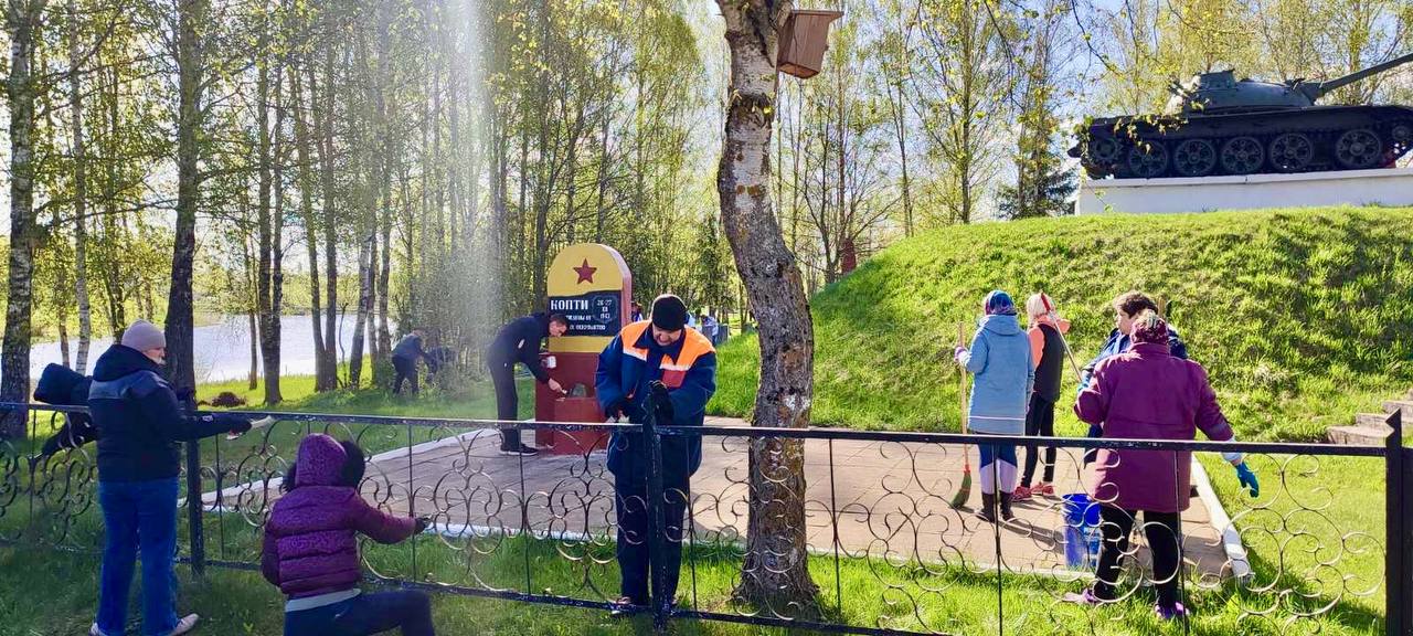 Cодействие Витебскому району в благоустройстве воинского захоронения в аг. Копти