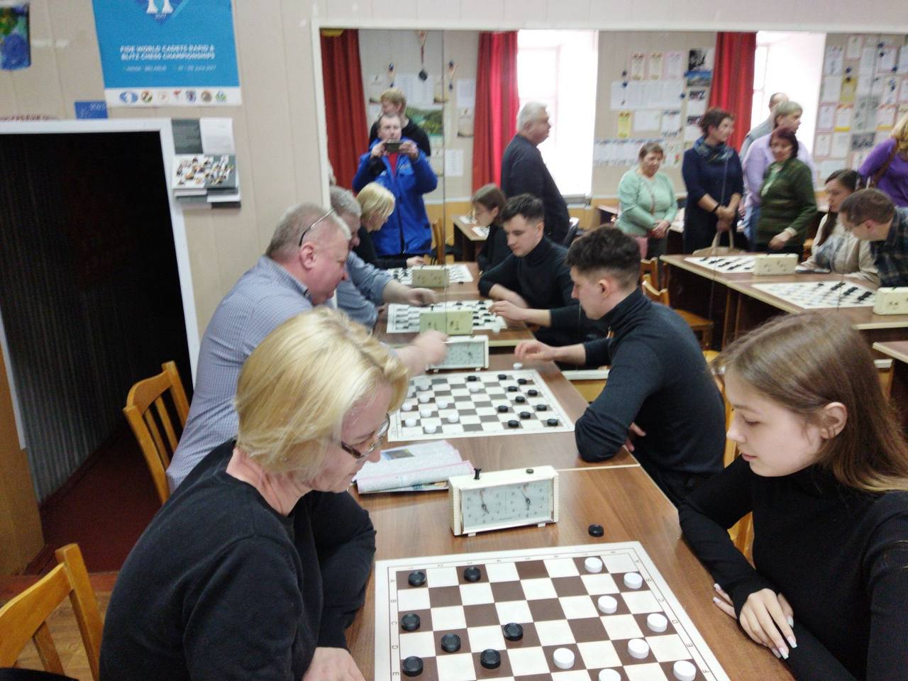 Соревнования по шашкам в рамках круглогодичной спартакиады